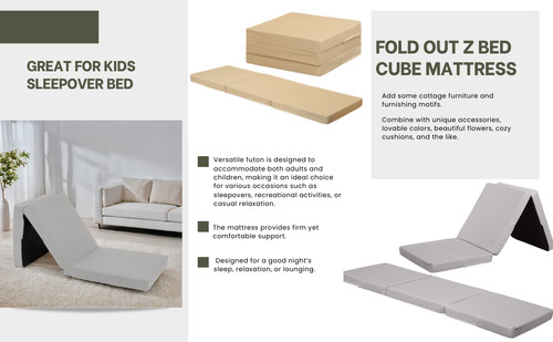 Fold out bed futon mattress - out,