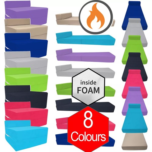 Fold out single chair bed - out, z